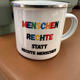 TASSE Emaille für DEMOKRATIE - besonderlich.de - Demokratie
