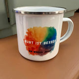 TASSE Emaille für DEMOKRATIE - besonderlich.de - Demokratie