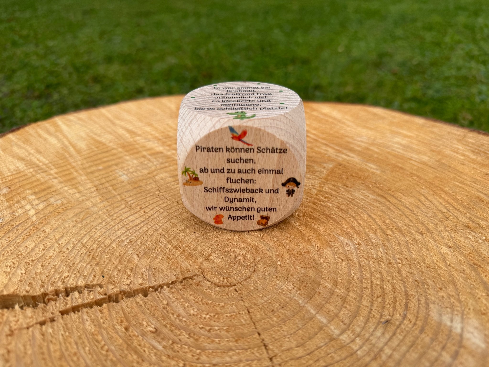 Tischsprüche 2 Würfel - besonderlich.de - babygeschenk geburt