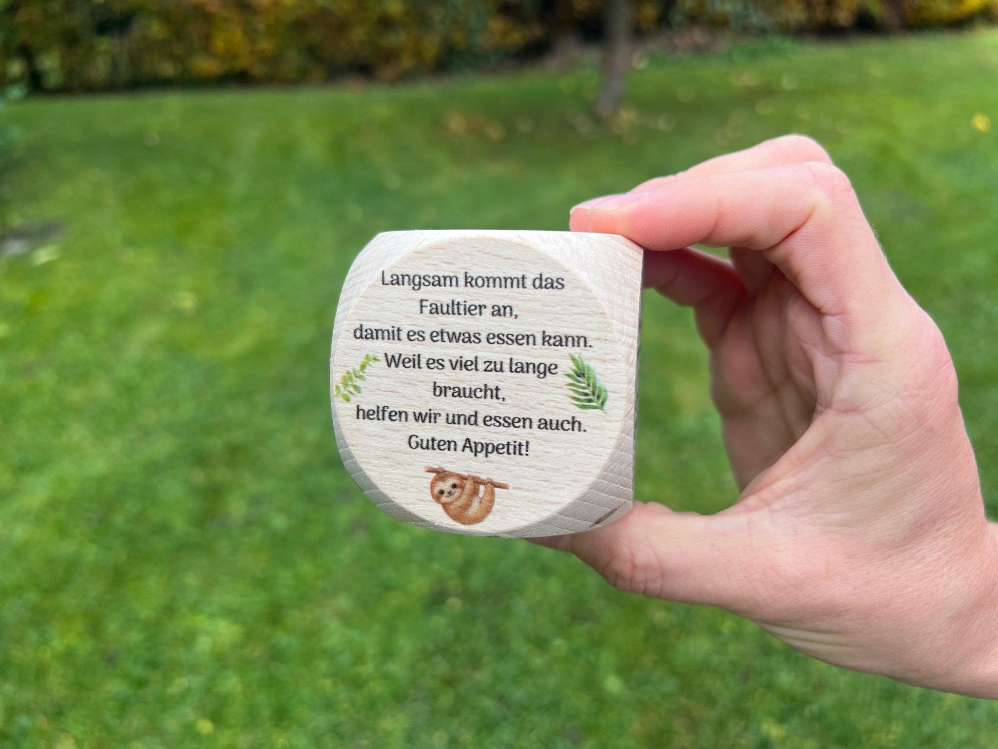 Tischsprüche Würfel - besonderlich.de - babygeschenk geburt