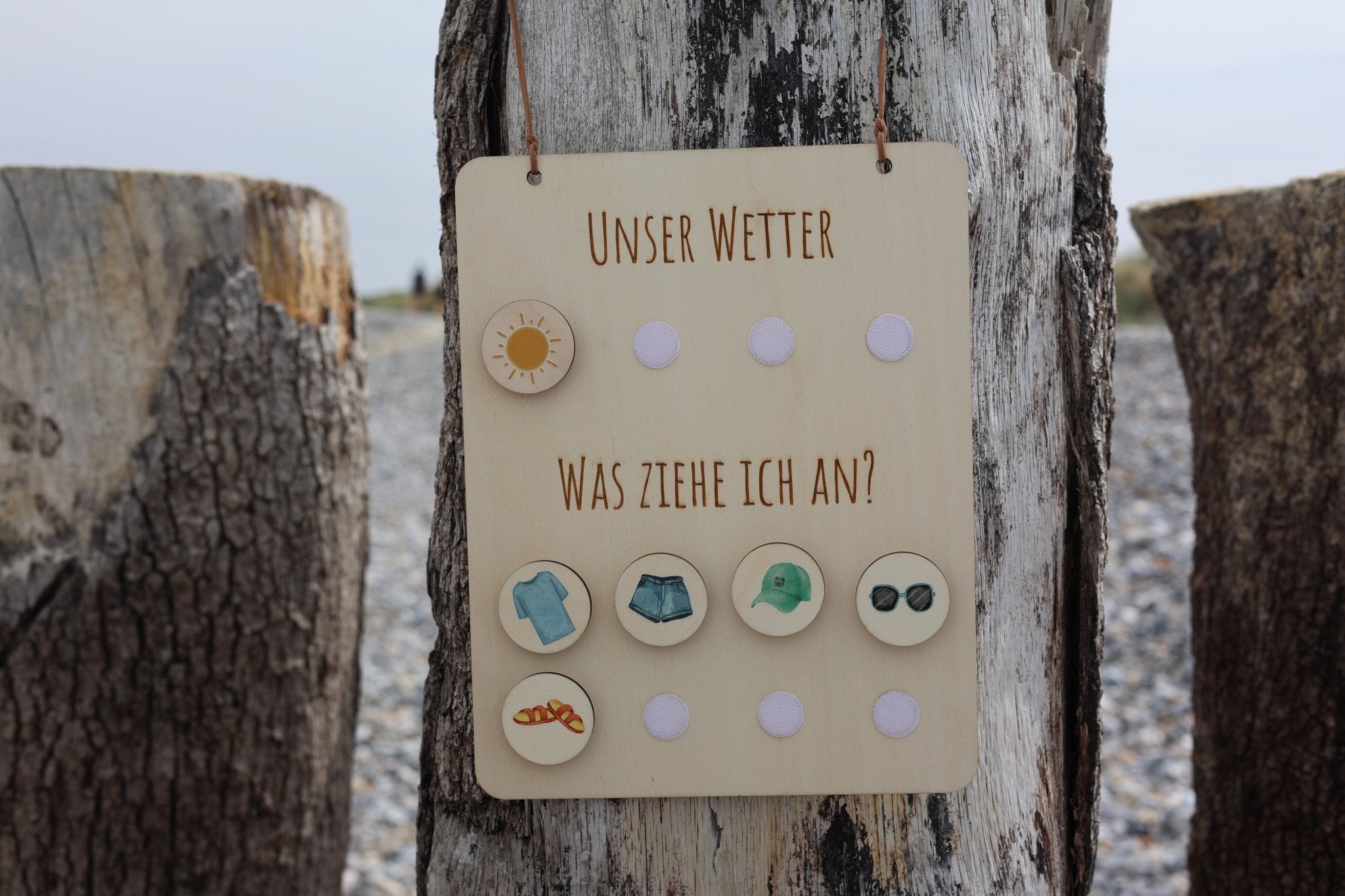 Wettertafel - Was ziehe ich an? - besonderlich.de - Dekoration Jahreszeitentisch