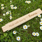 Zollstock für Made with love personalisiert (Gravur) - besonderlich.de - Bauherrin