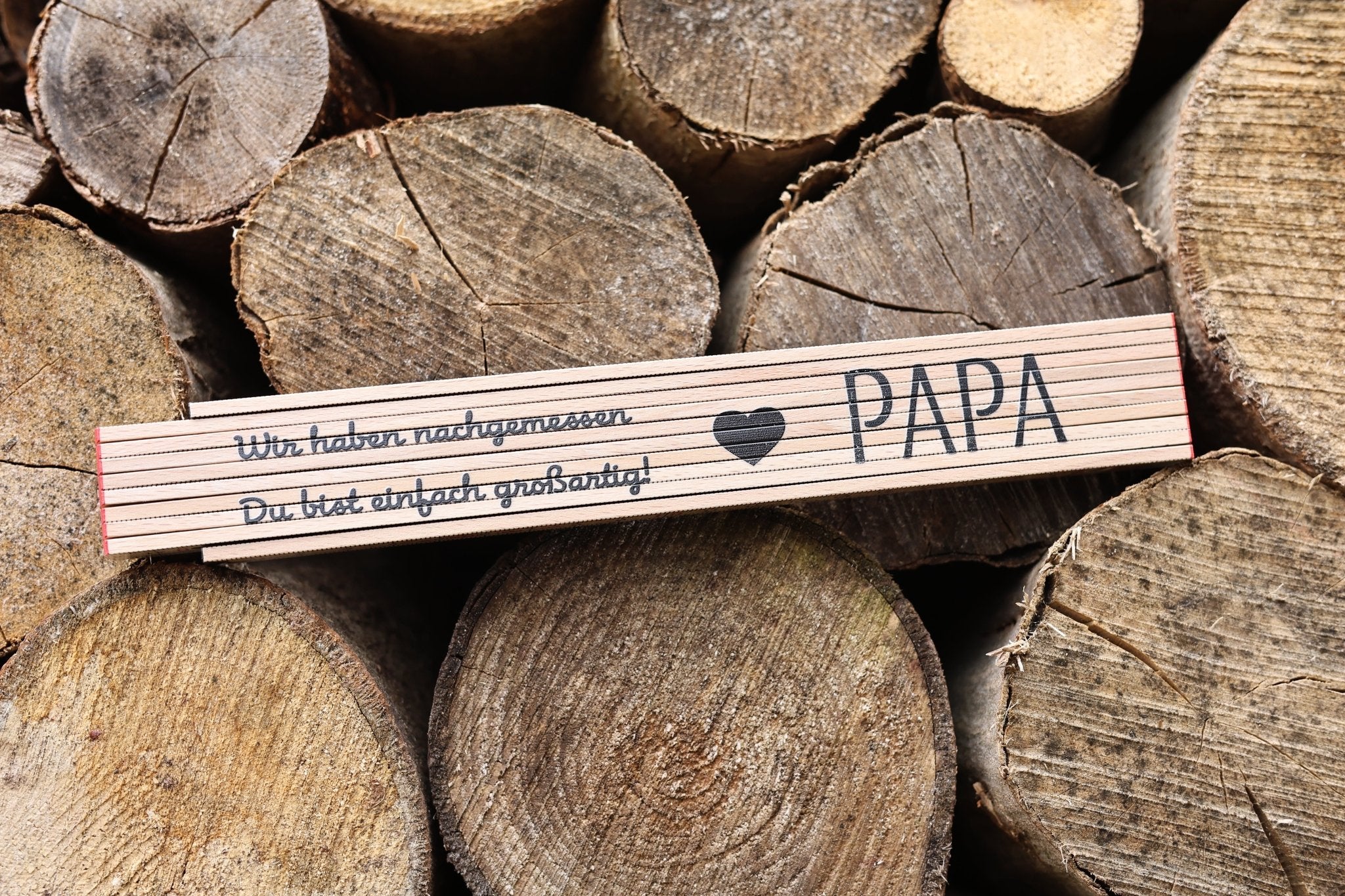 Zollstock für Papa - Du bist großartig (Druck) - besonderlich.de - Geschenk Vatertag