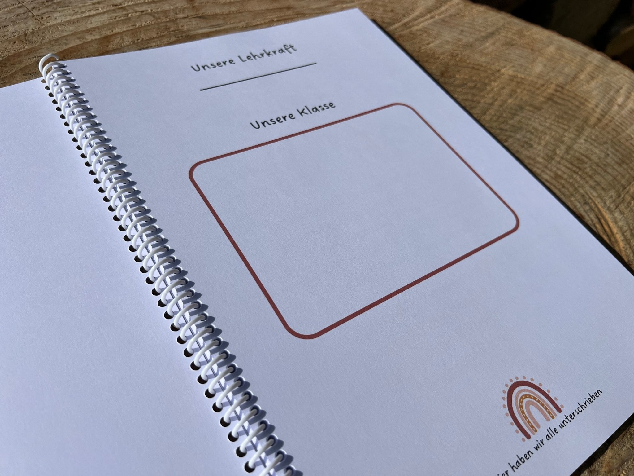 Abschiedsalbum für Lehrkräften Regenbogen - besonderlich.de -Abschied Grundschule