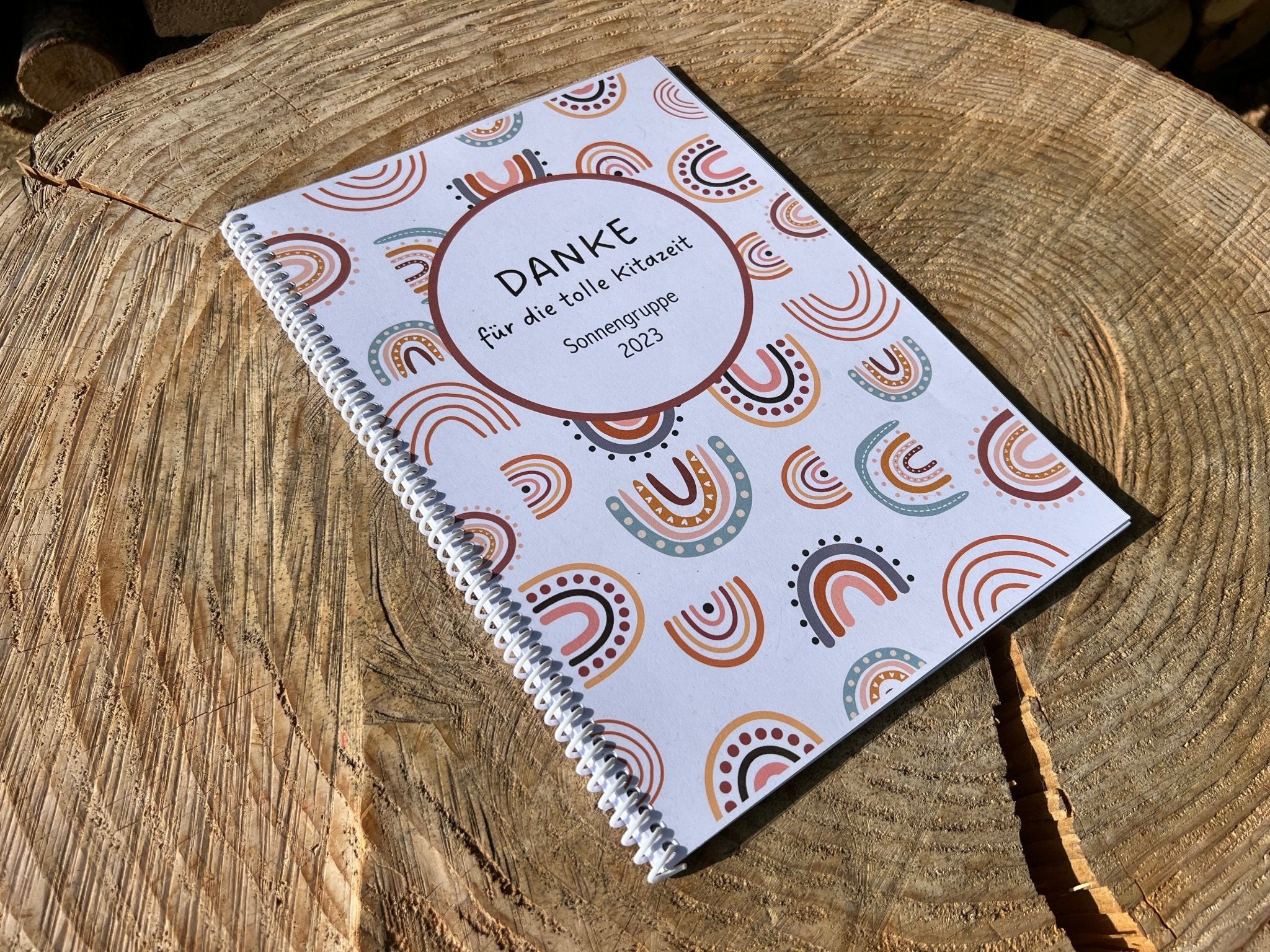 Abschiedsalbum Kita Regenbogen - besonderlich.de -Abschiedsgeschenk Erzieher