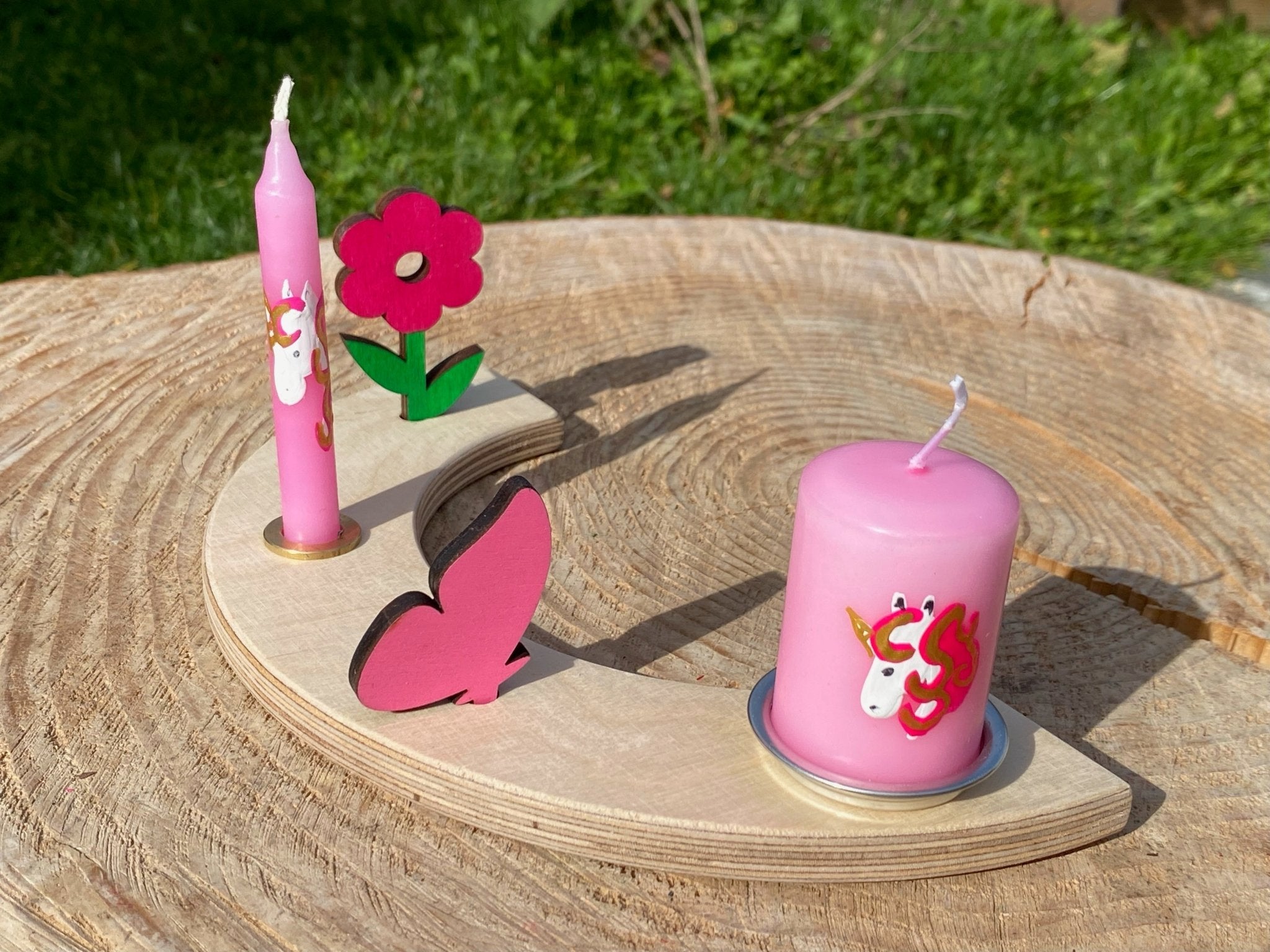 Kerze "Einhorn" - besonderlich.de -Ahrens Geburtstagskerze
