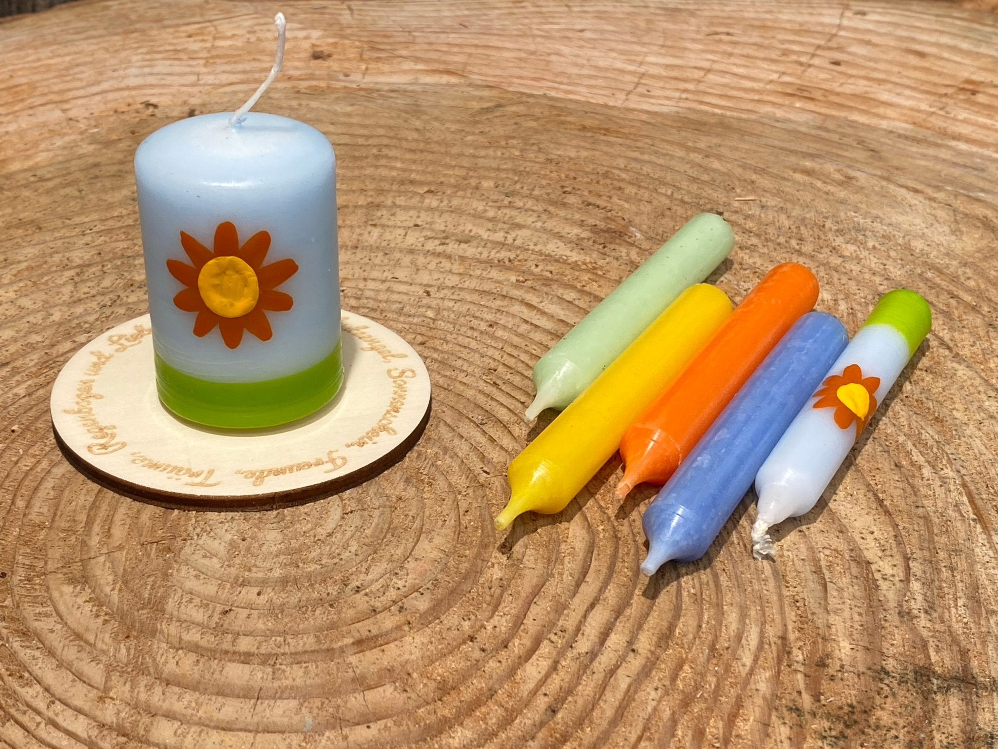 Kerze "Sonne" - besonderlich.de -Ahrens Geburtstagskerze