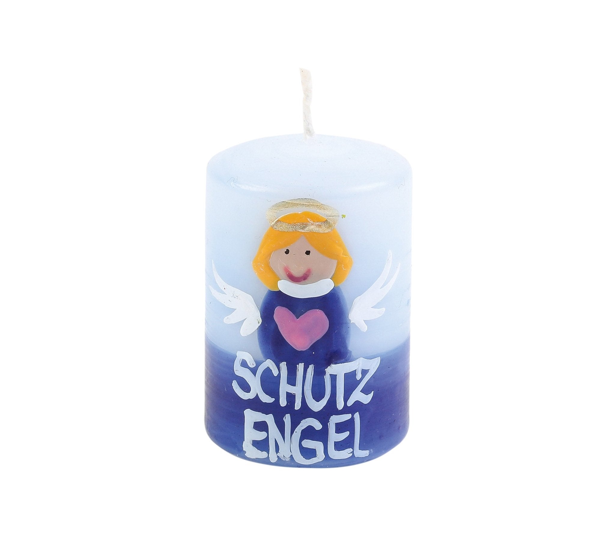 Lebenslicht "Schutzengel" blau - besonderlich.de -Ahrens Geburtstagskerze