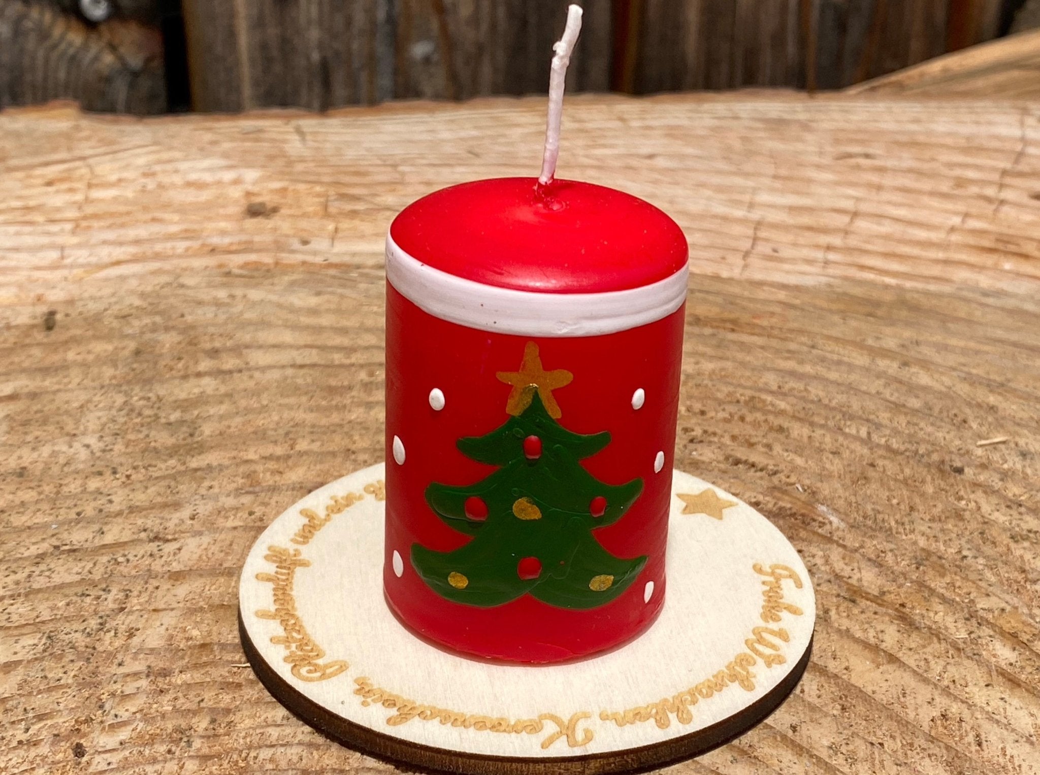 Lebenslicht "Weihnachtsbaum" - besonderlich.de -Adventskalender mit Name