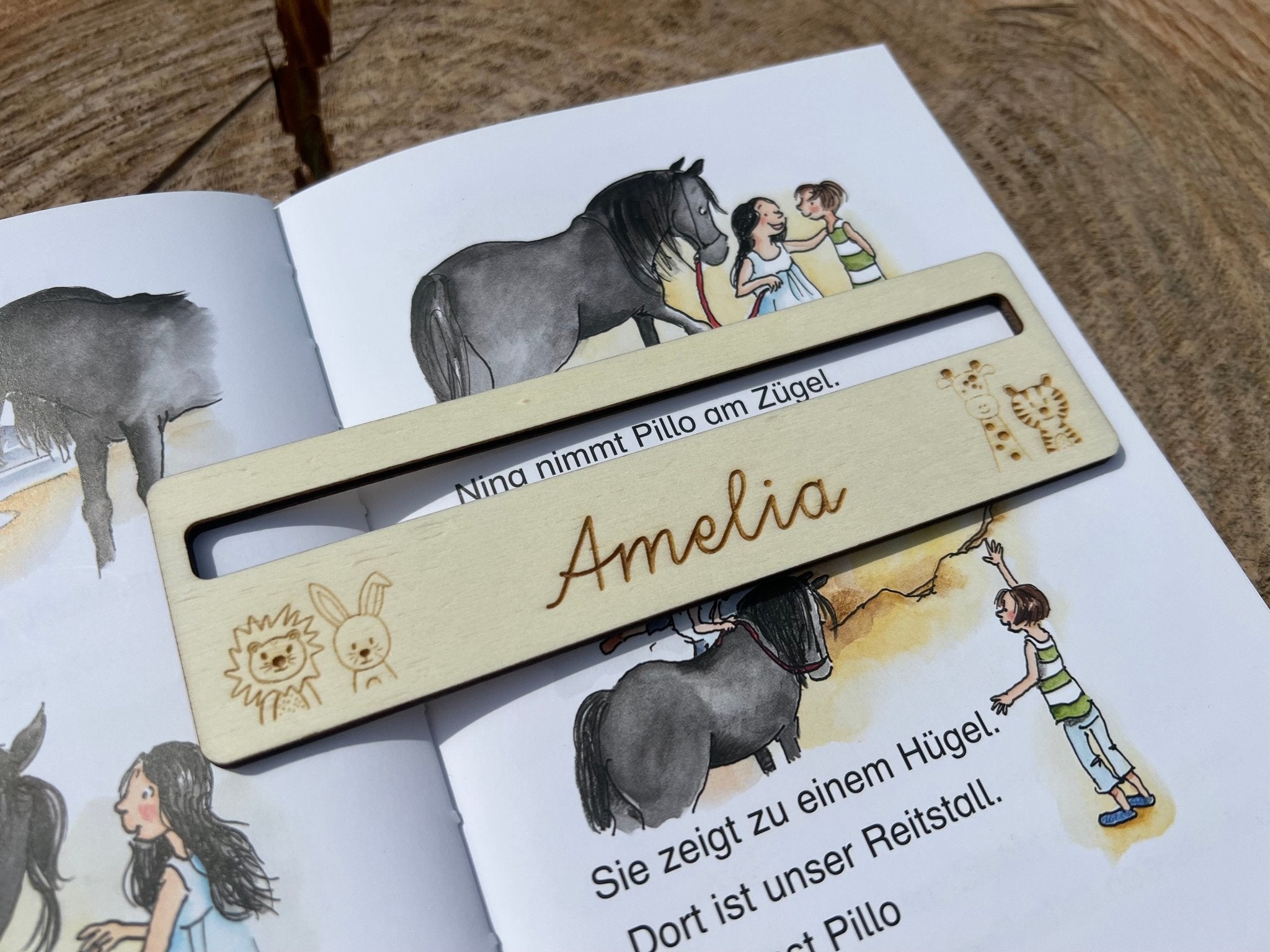 Lesehilfe personalisiert mit Tiermotiven - besonderlich.de -Einschulung
