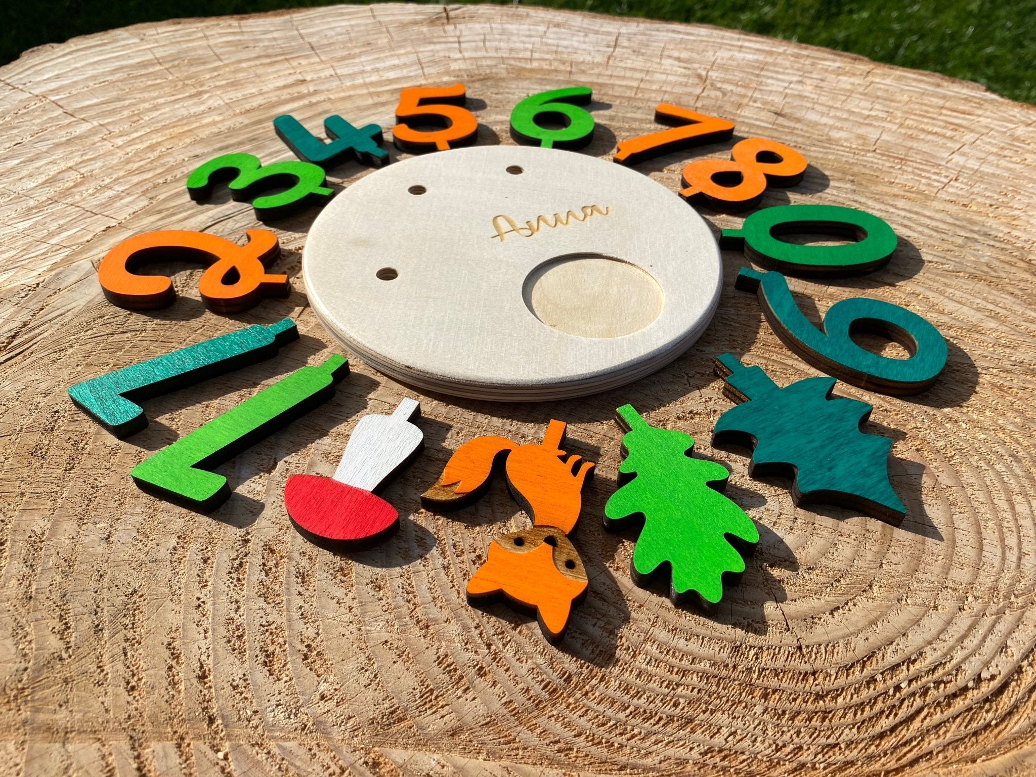 Sonderedition: Geburtstagskerzenhalter "Waldzeit" in Zauberschrift - besonderlich.de -Dekorations Kindergeburtstag