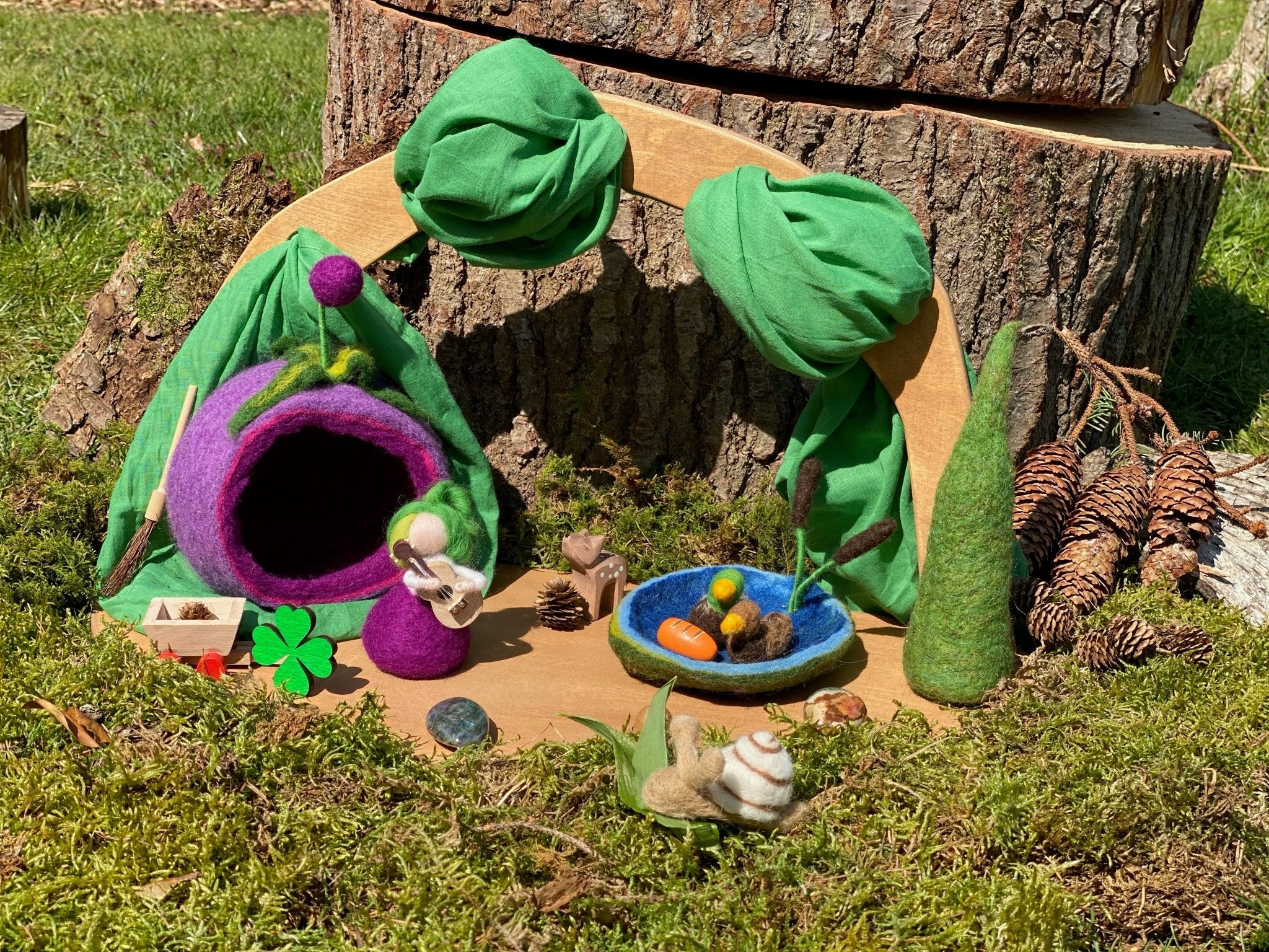 Teich mit Enten - besonderlich.de -Dekoration Jahreszeitentisch