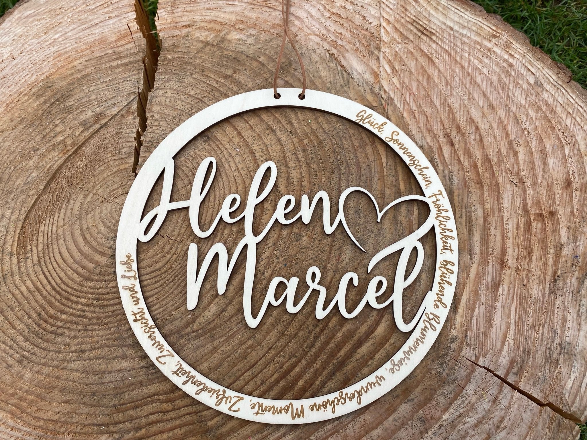 Türschild zur Hochzeit - besonderlich.de -